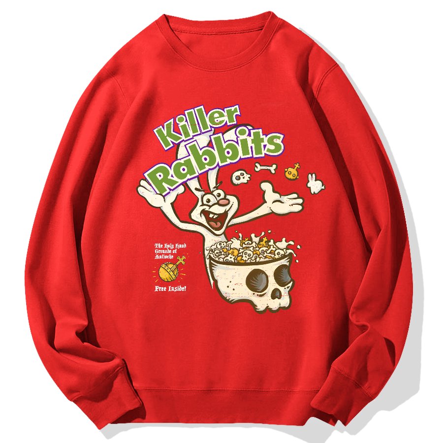 Killer Rabbit Cereal Geek Cotton Sweatshirt