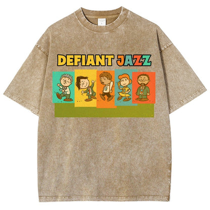 Defiant Jazz Vintage Distressed T-shirt