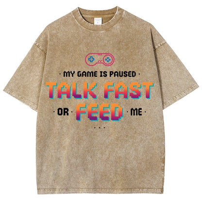 Feed the Gamer Vintage Distressed T-shirt