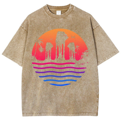 Escape The Summer Vintage Distressed T-shirt
