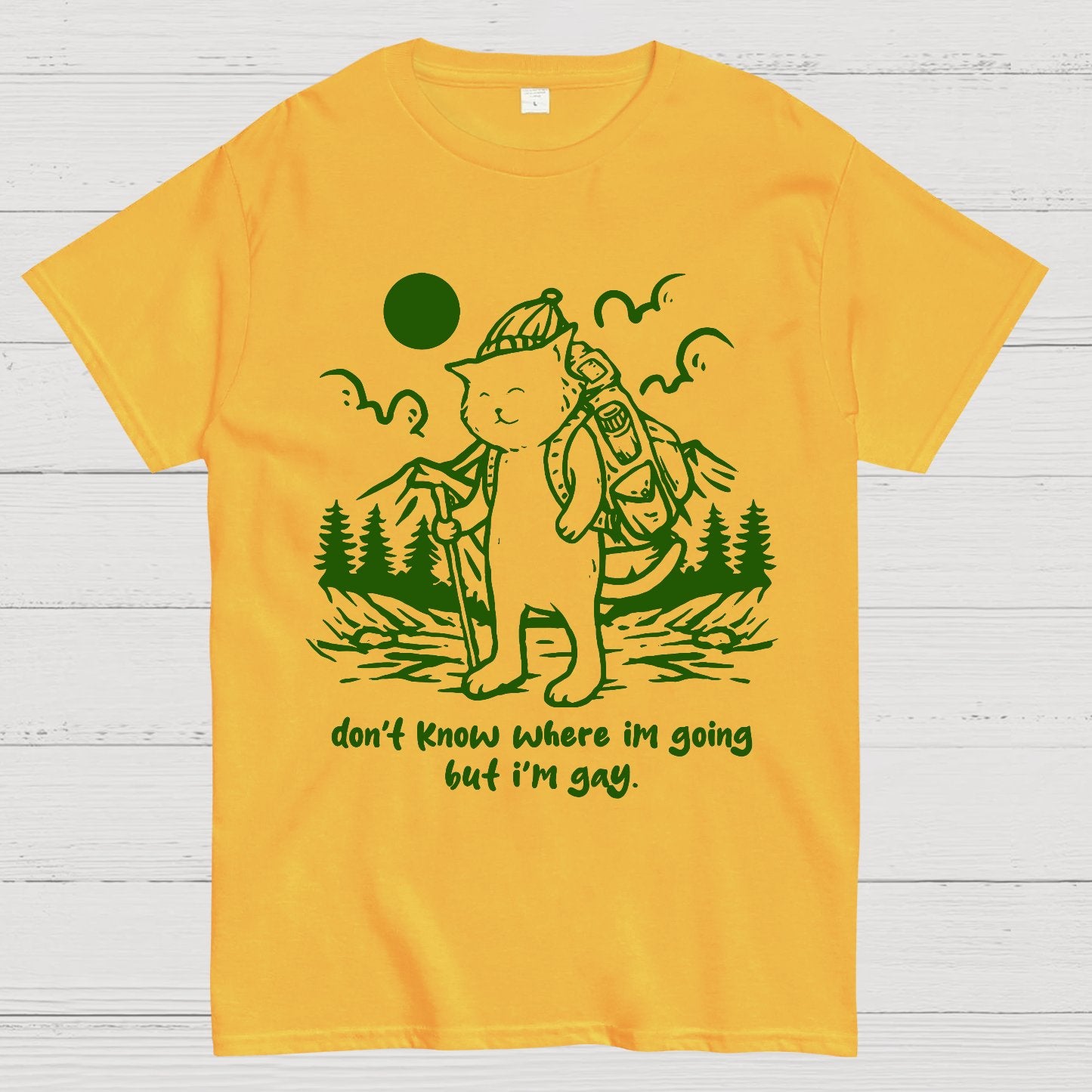 Don't Know Where I'm Going But I'm Gay Geek T-Shirt