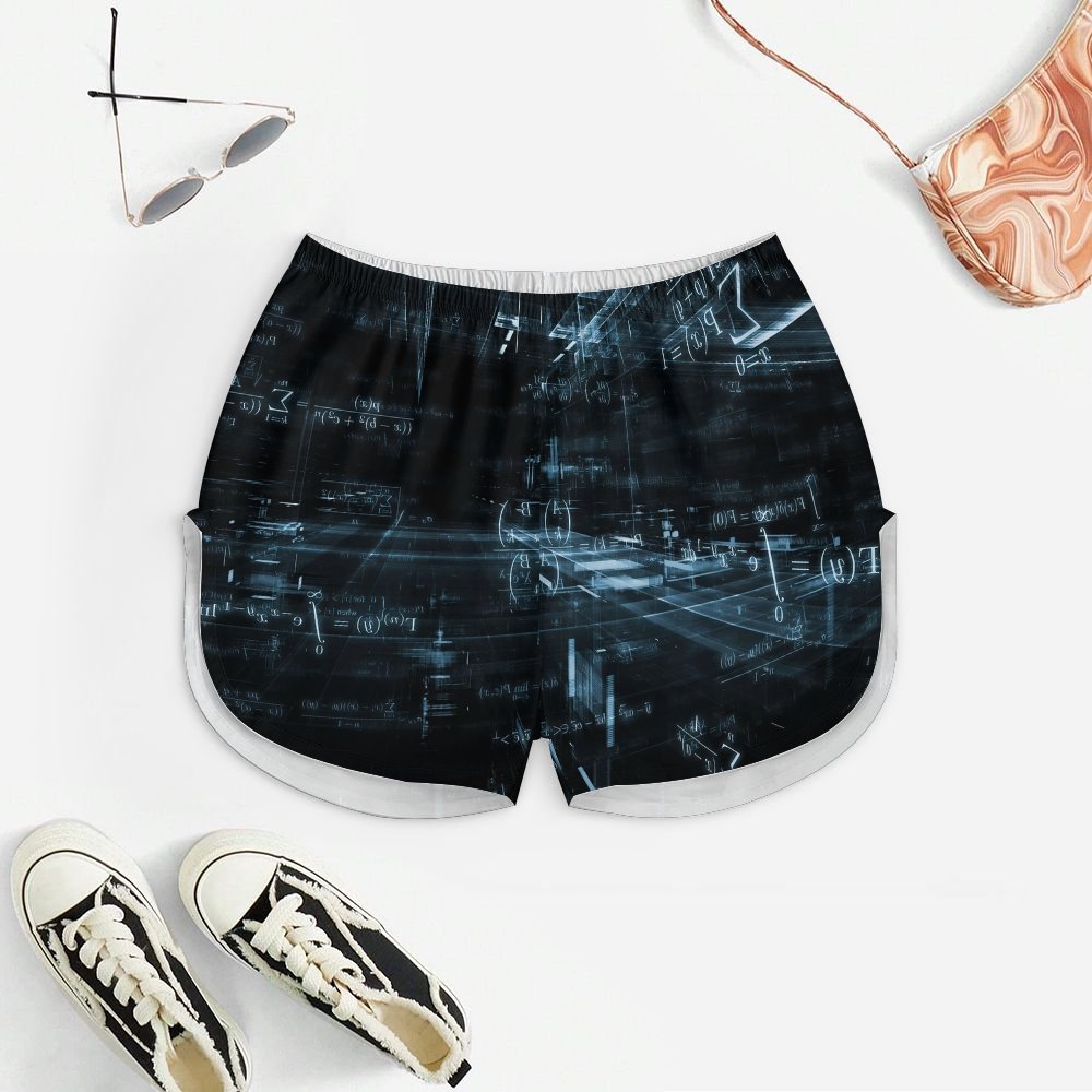 Traversal Mathematical Formula Women's Geek Suspender Cami Set