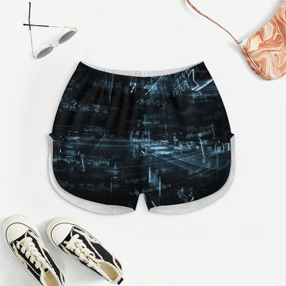 Traversal Mathematical Formula Women's Geek Suspender Cami Set