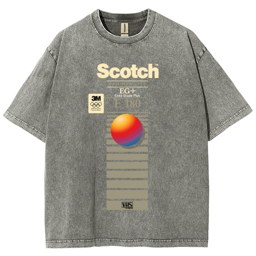 VHS Scotch E180 Vintage Distressed T-shirt