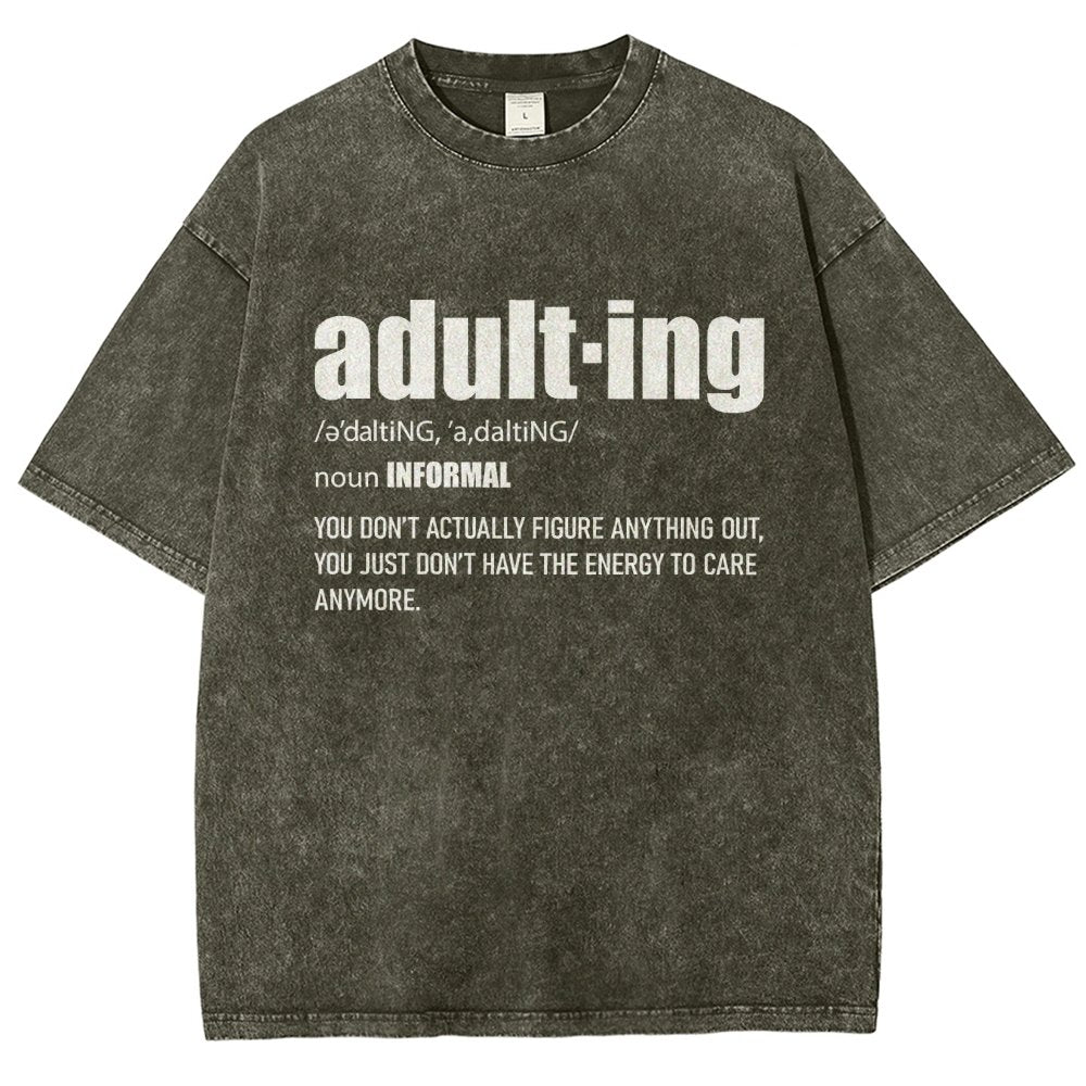 ADULT-ING Vintage Distressed T-shirt