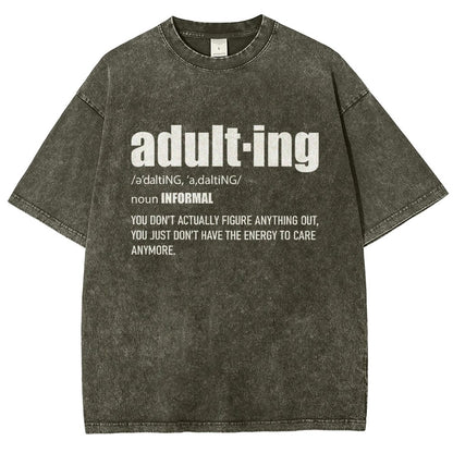 ADULT-ING Vintage Distressed T-shirt