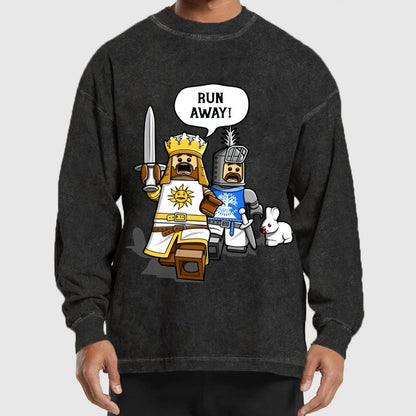 The Cowardly King Washed Long Sleeve Tee