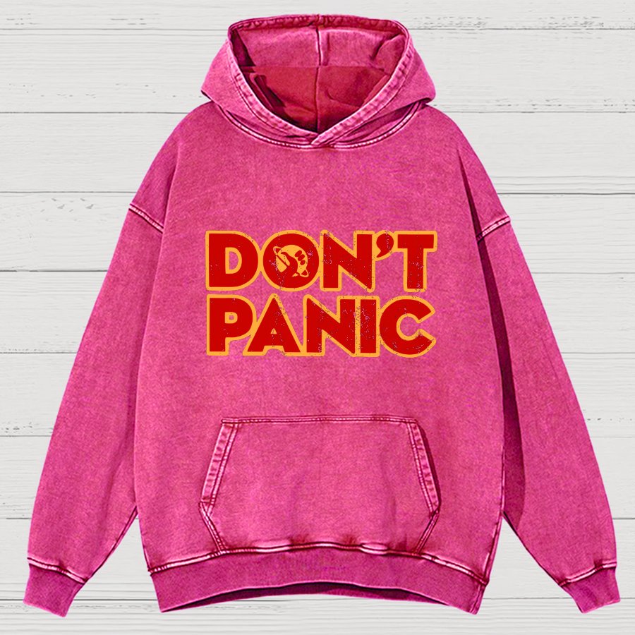 Dont Panic Vintage Distressed Hoodie