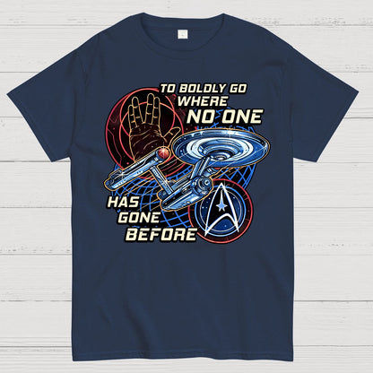 To Boldly Go Where Few Have Gone Before Geek T-Shirt
