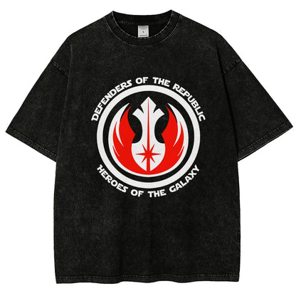 Protectors Of The Realm Heroes Of The Cosmos Vintage Distressed T-shirt