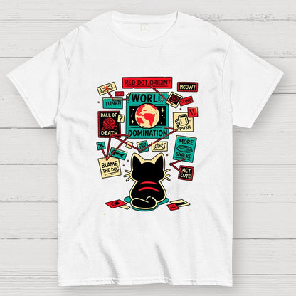 Cat Master Plan Geek T-Shirt