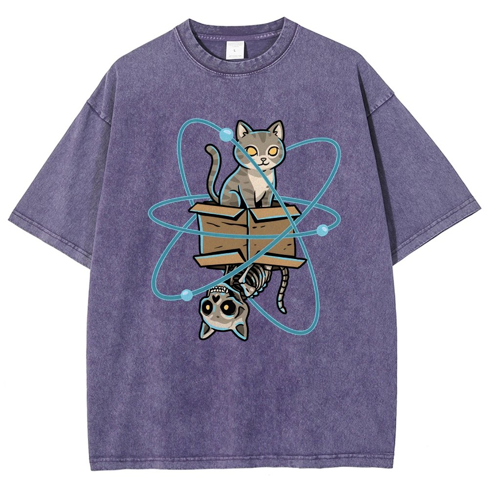 Schrodinger's Pet Vintage Distressed T-shirt