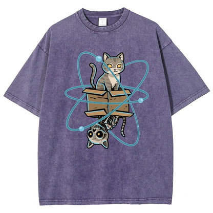 Schrodinger's Pet Vintage Distressed T-shirt