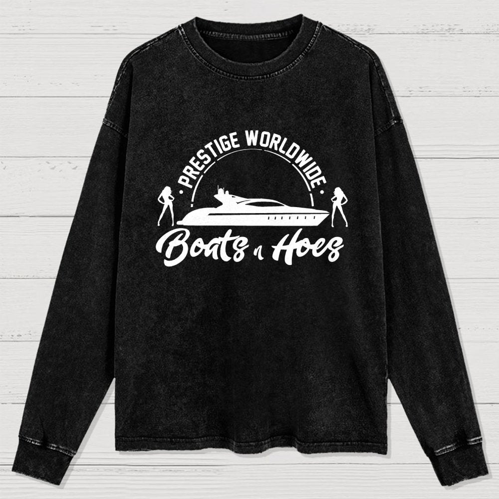 Boats 'n Hoes Washed Long Sleeve Tee