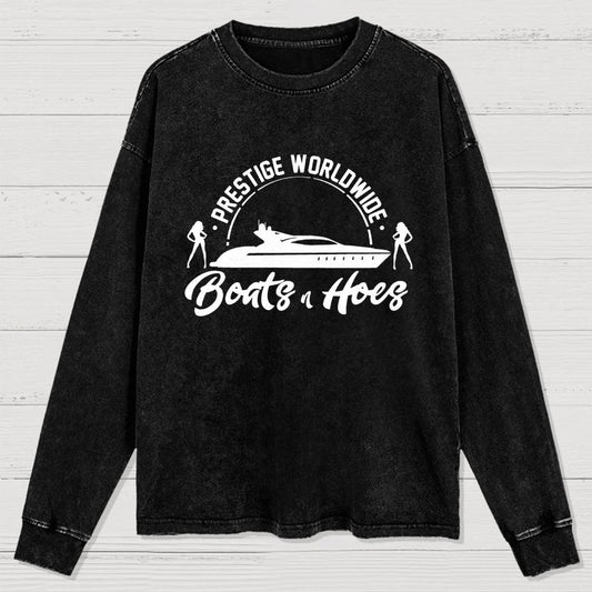 Boats 'n Hoes Washed Long Sleeve Tee