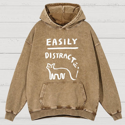Easily Distrac Vintage Distressed Hoodie