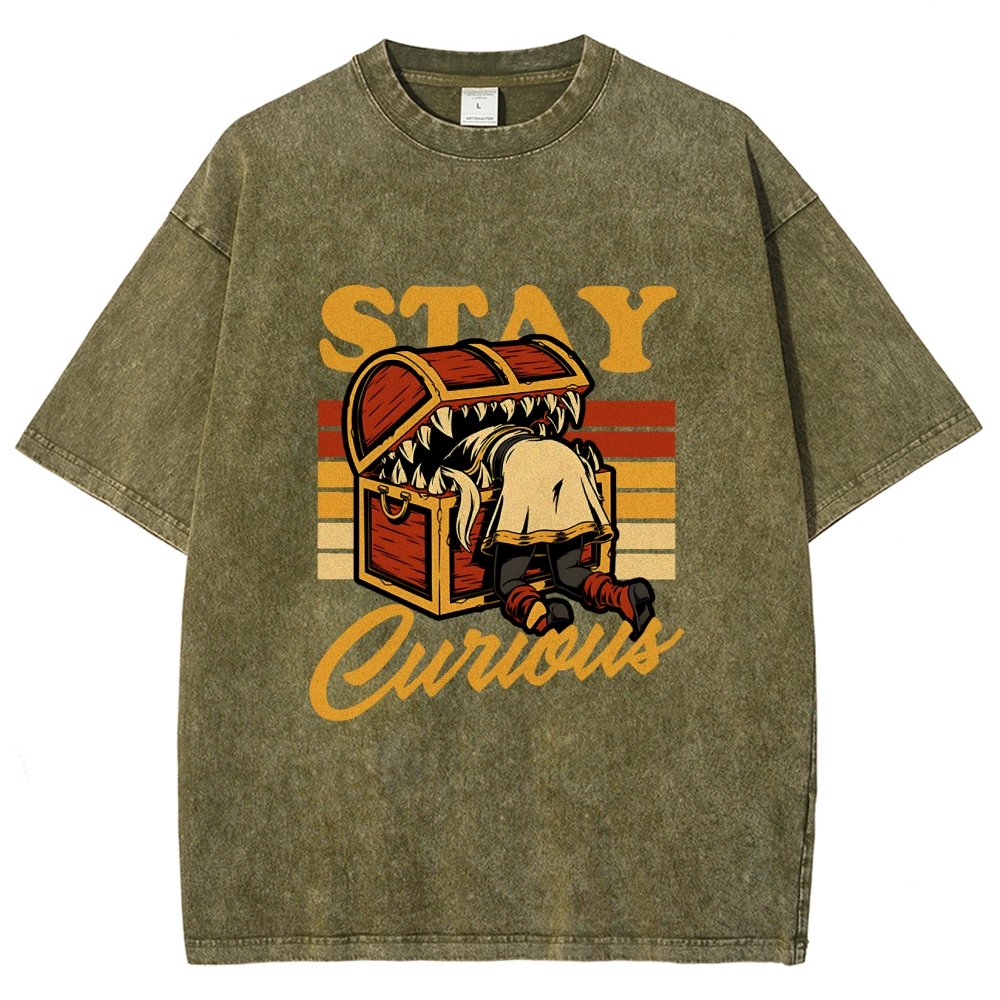 Elf Anime Treasure Vintage Distressed T-shirt