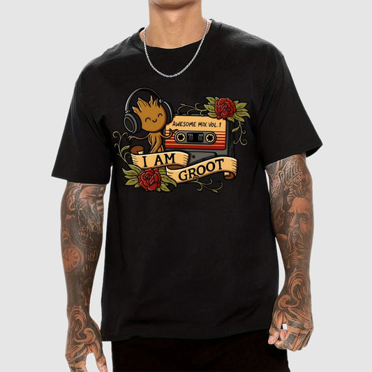 Awesome Mix Tape Tattoo Geek T-Shirt