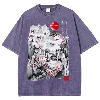 Last Battle of the Cosmic Conflict Vintage Distressed T-shirt