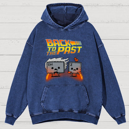 Back To The Past Vintage Distressed Hoodie