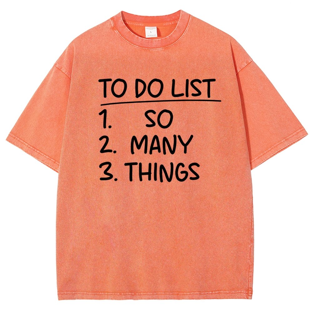 To Do List Vintage Distressed T-shirt