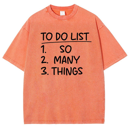 To Do List Vintage Distressed T-shirt