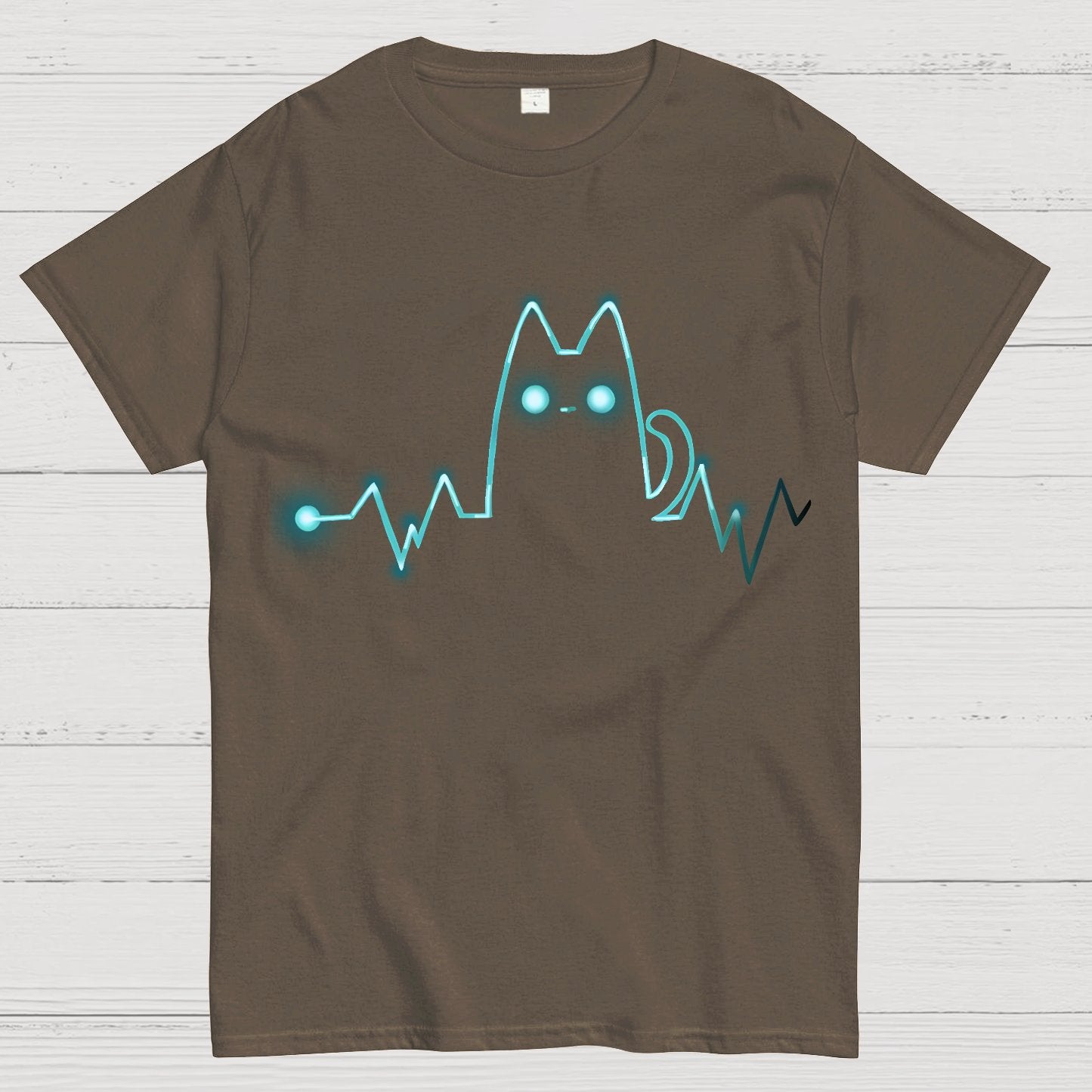 Heart Cat Beat Geek T-Shirt