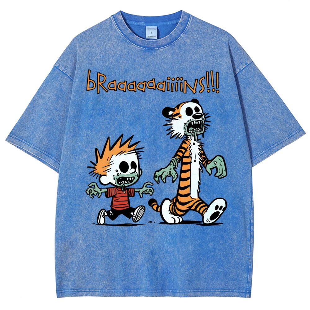 Braaaaaaiiiins!!! Vintage Distressed T-shirt
