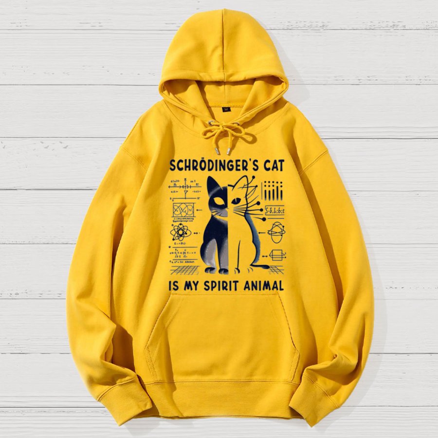 Schrodinger's Сat Science Geek Cotton Hoodie