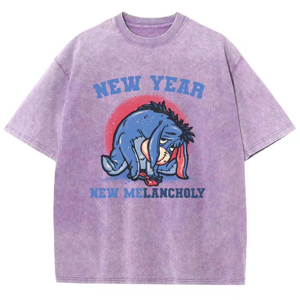 New Year New Melancholy Vintage Distressed T-shirt