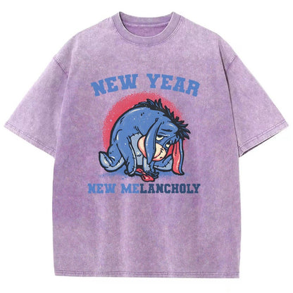 New Year New Melancholy Vintage Distressed T-shirt