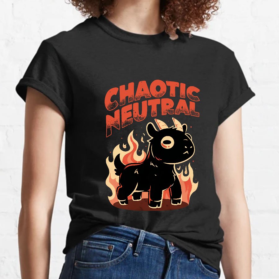 Chaotic Neutral Nerdy T-Shirt