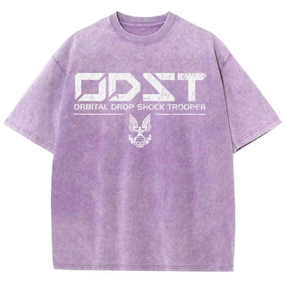 Military White Vintage Vintage Distressed T-shirt