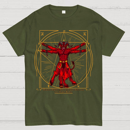 Vitruvian Krampus Geek T-Shirt