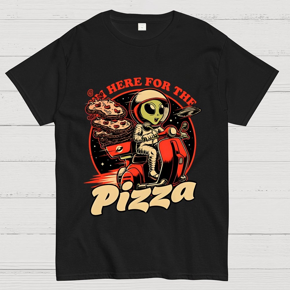 Space Pizza Delivery Unisex Geek T-Shirt