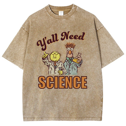 Y'all Need Science Vintage Distressed T-shirt