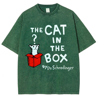 The Cat in the Box Vintage Distressed T-shirt