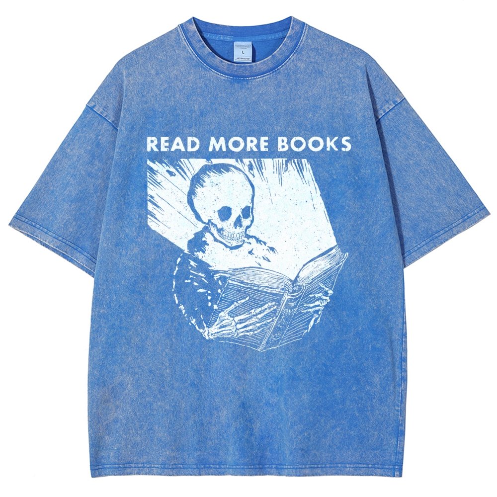 Read More Books  Vintage Distressed T-shirt