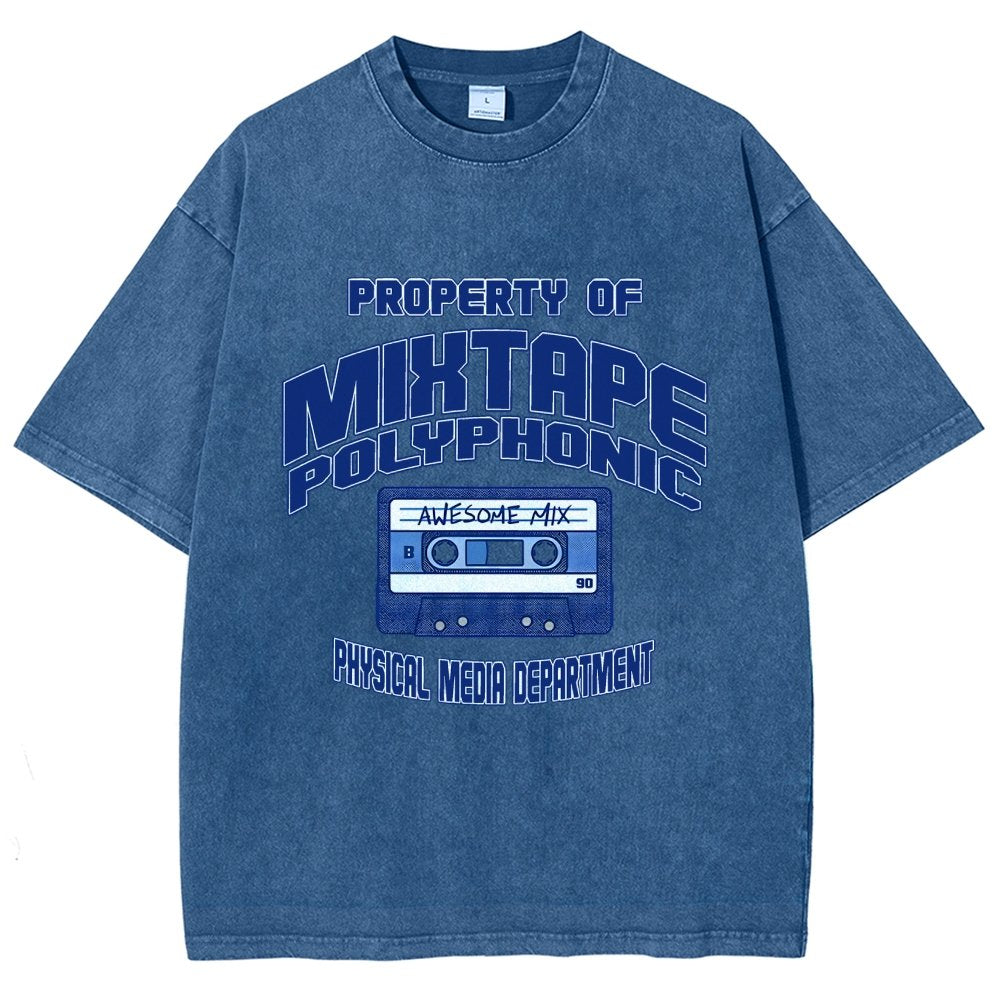 Property of Mixtape Polyphonic Vintage Distressed T-shirt