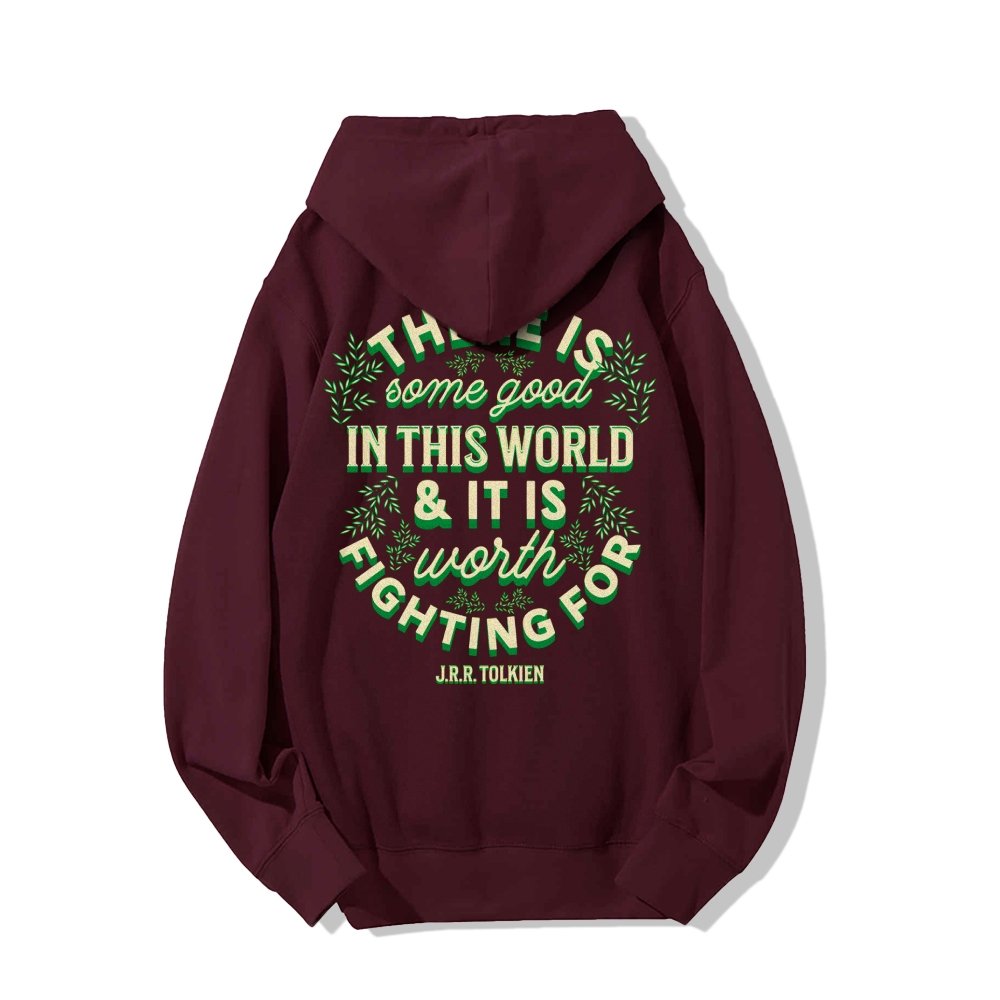 There is Some Good in This World Printed Back Unisex Cotton Hoodie