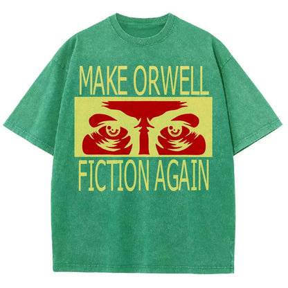 Make Orwell fiction again Vintage Distressed T-shirt