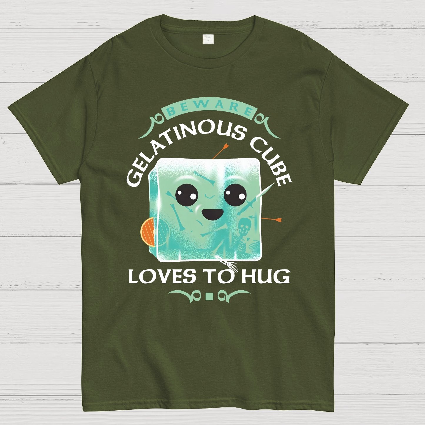 Gelatinous Cube Loves To Hug Geek T-Shirt