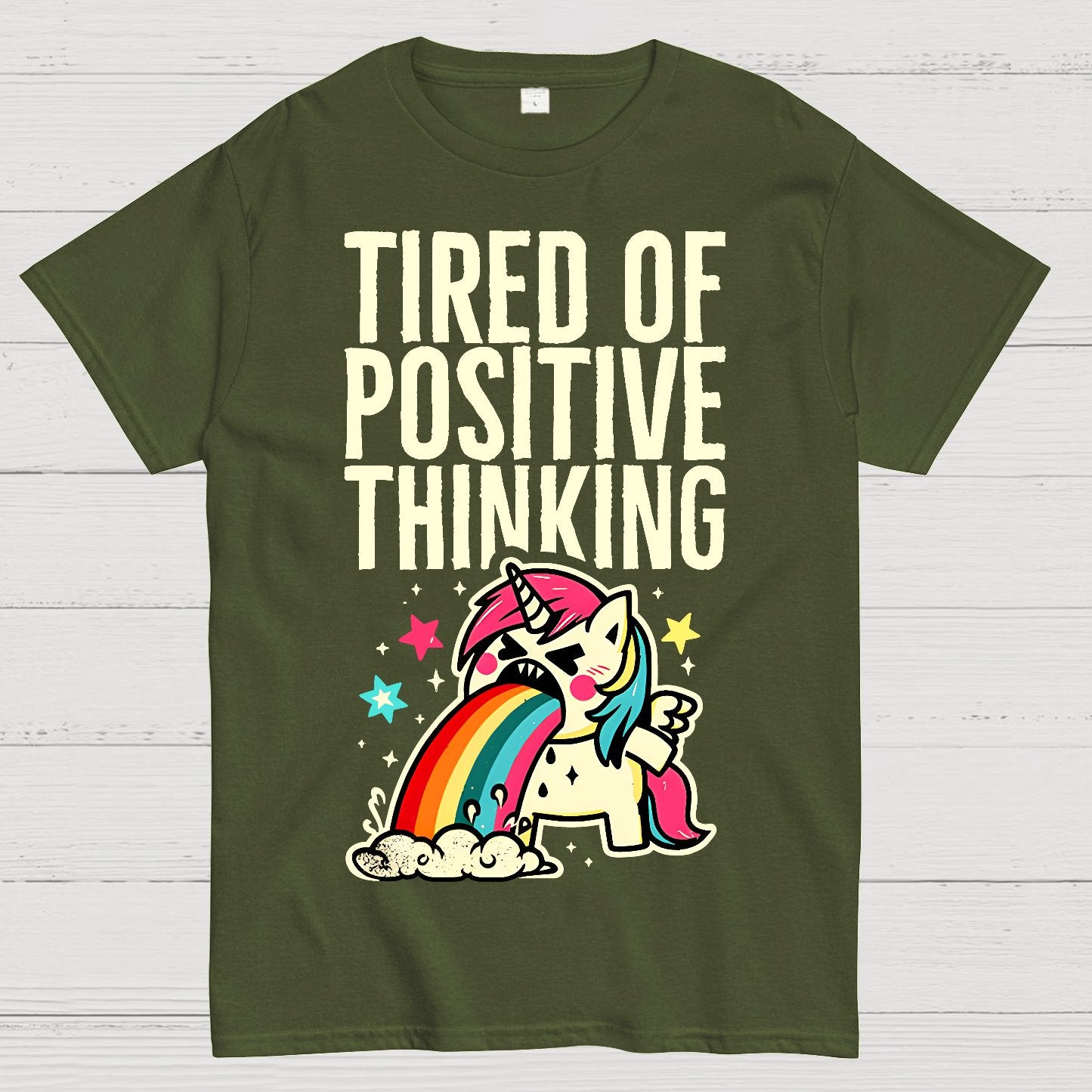 Tired of Positive Thinking Geek T-Shirt