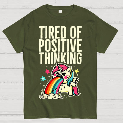 Tired of Positive Thinking Geek T-Shirt