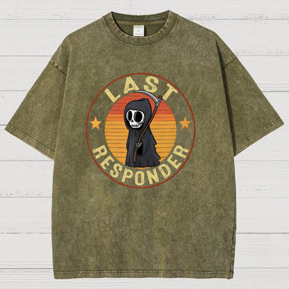 Last Responder Vintage Distressed T-shirt