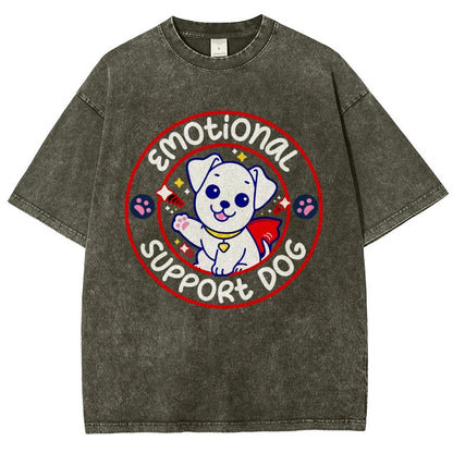 Emotional Support Dog Vintage Distressed T-shirt