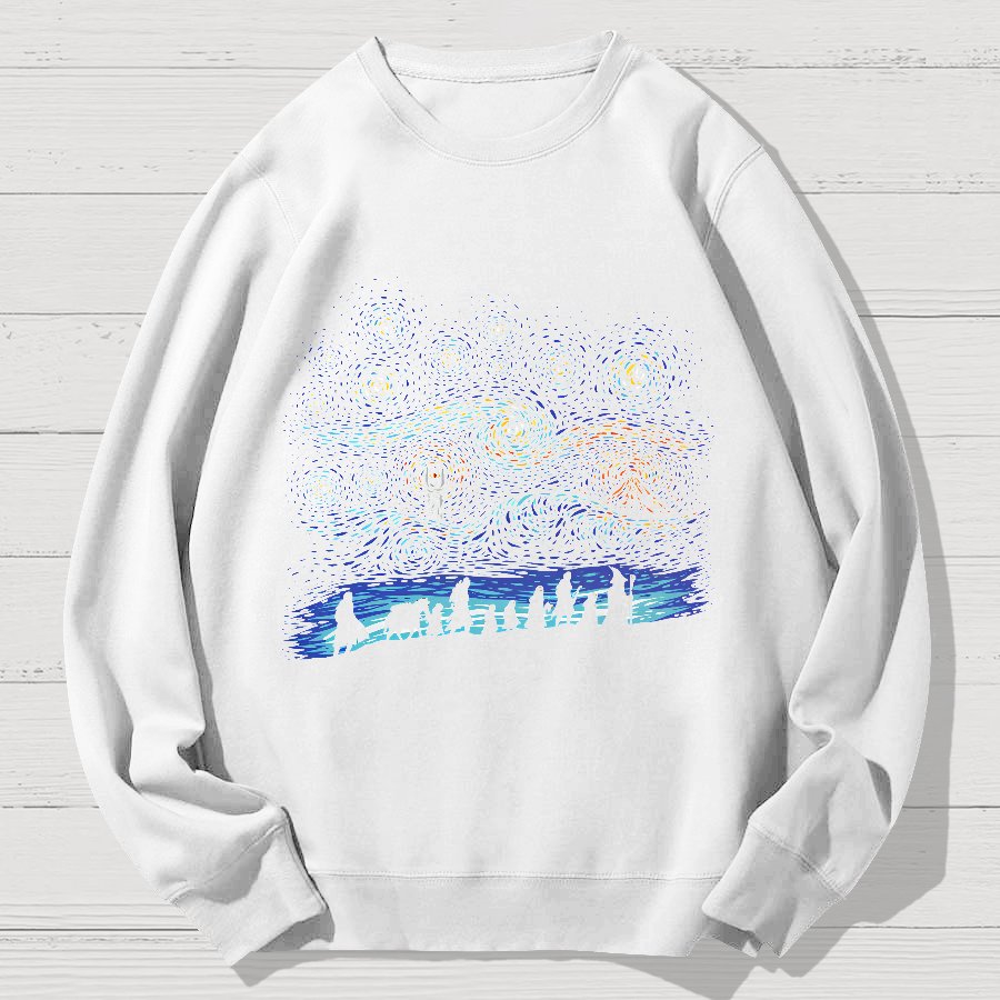Starry Quest Geek Cotton Sweatshirt