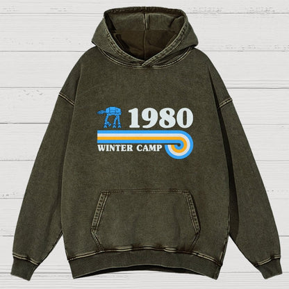Winter Camp Vintage Distressed Hoodie