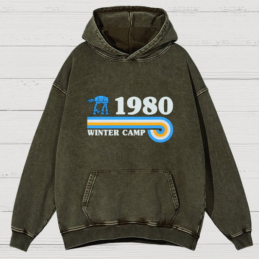 Winter Camp Vintage Distressed Hoodie