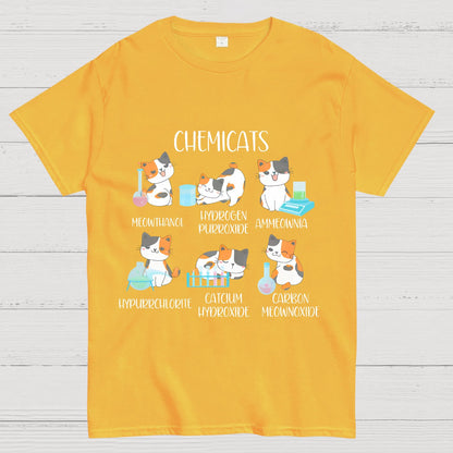 Chemistry Cats Science Geeky T-Shirt